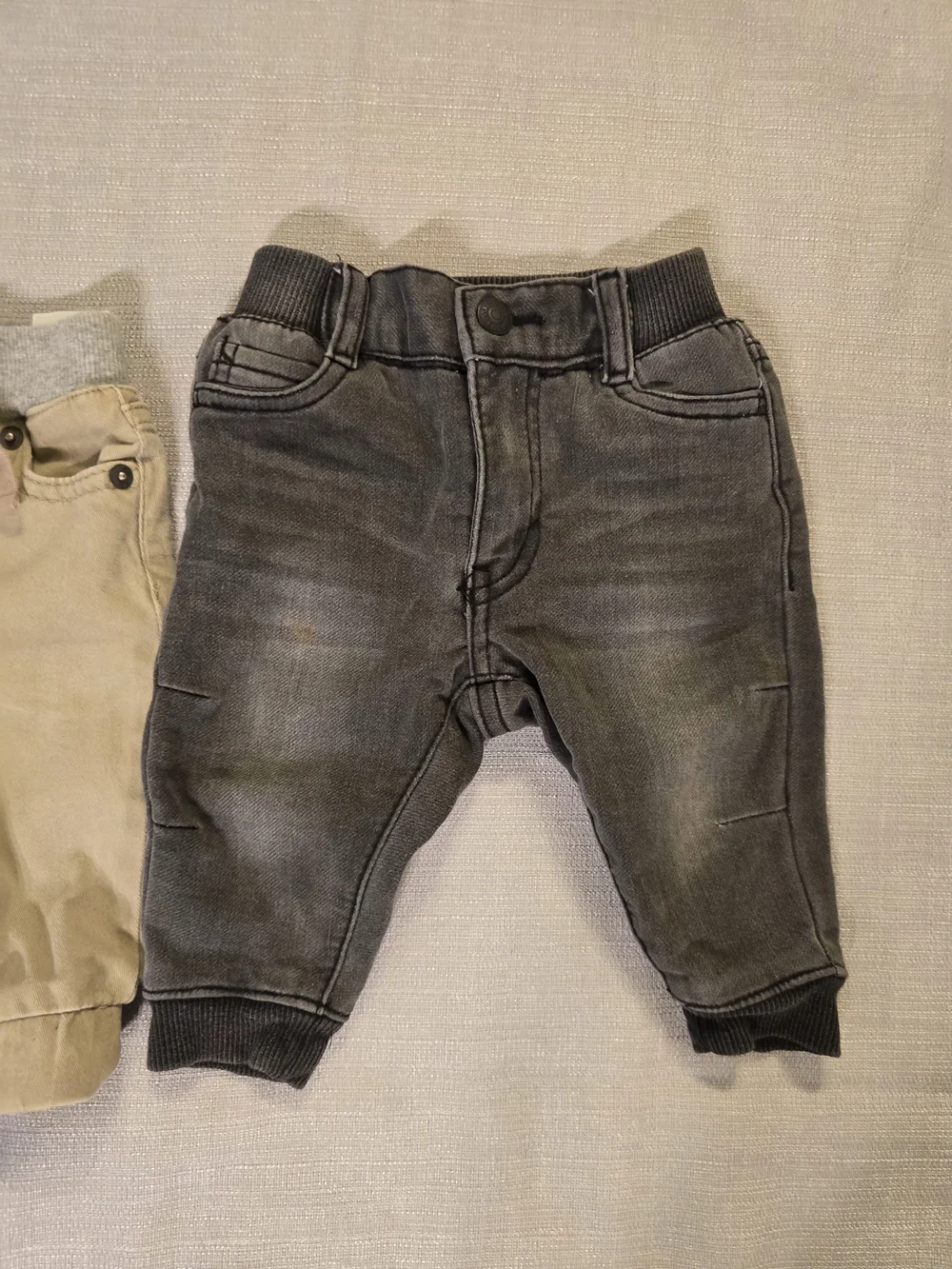 Levi's Baby Jogger Pants Khaki Elastic Waist 3M Beige Toddler